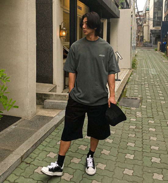 (L-5XL)<BR>야슈타 7부 カーゴバンディングショートパンツ