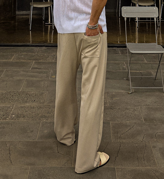 (M-4XL)<br>바랑카 ワイドフィット バンディングスラックス