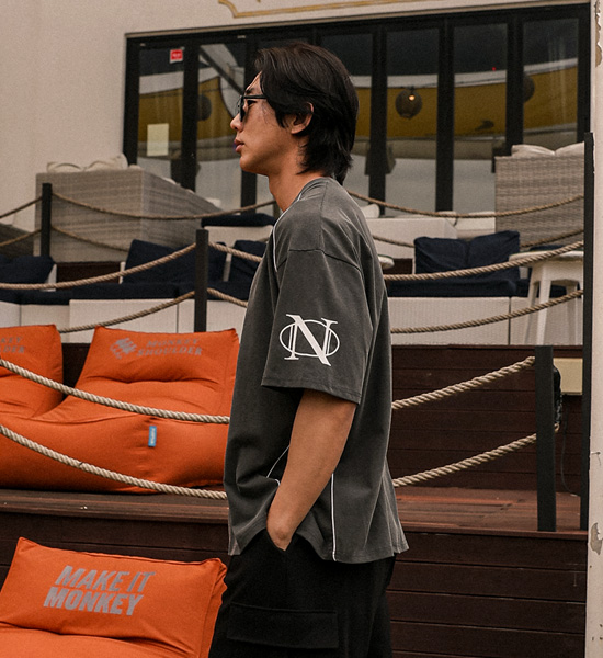(XL-6XL)<br>아라로스 顔料 半袖のラグビーシャツ T039