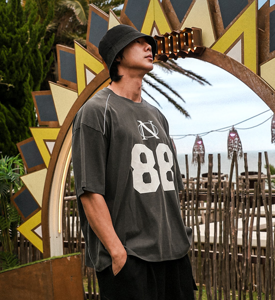(XL-6XL)<br>아라로스 顔料 半袖のラグビーシャツ T039