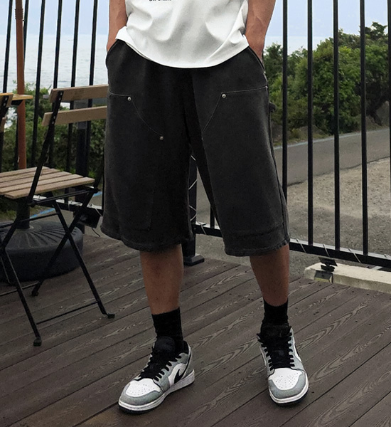 (XL-6XL)<br>그란하 顔料 バミューダ バンディング半ズボン P007