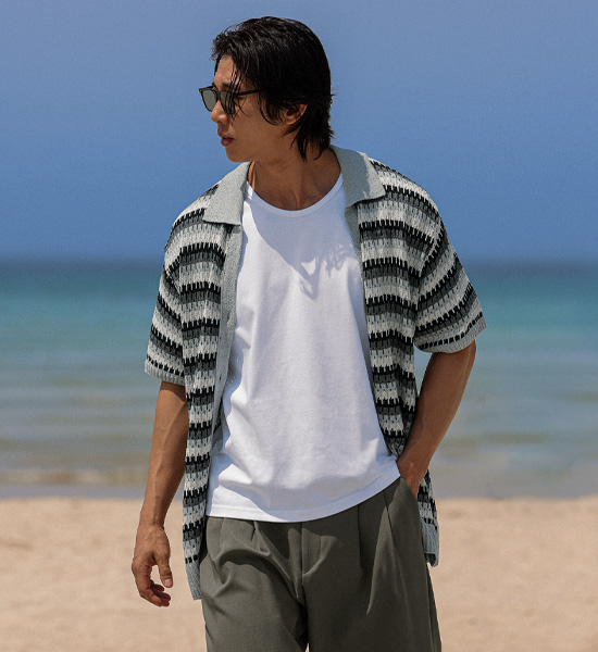 <font color="#FF0000">[Big ing EVENT 商品]</font><br>(XL-6XL)<BR>요프라 반팔카라가디건 S004