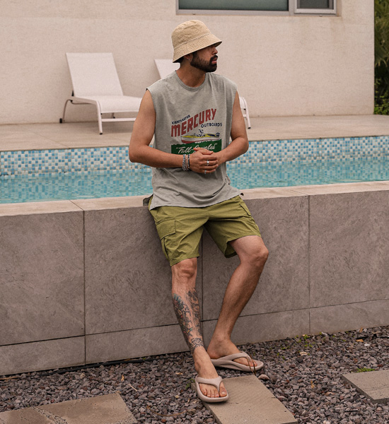 (M-4XL)<br>얀코 カーゴバンディングショートパンツ 364