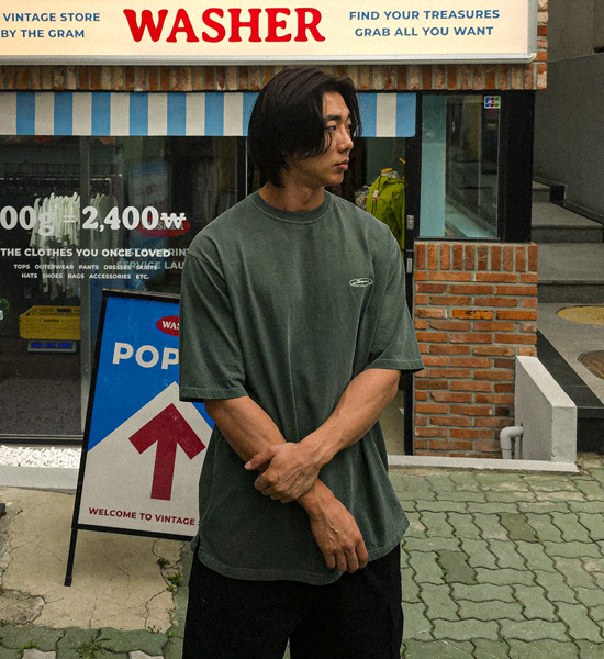 (L-5XL)<br>자비도프 顔料 半そでティー