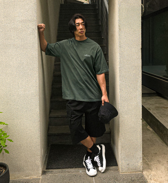 (L-5XL)<br>자비도프 顔料 半そでティー