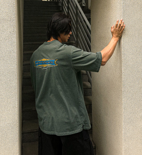 (L-5XL)<br>자비도프 顔料 半そでティー