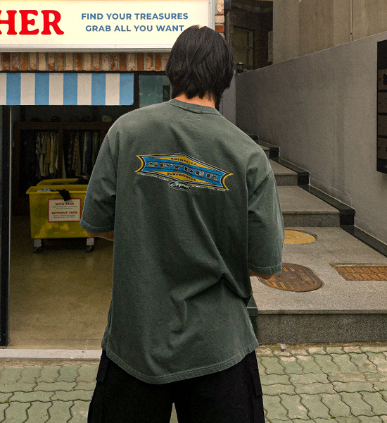 (L-5XL)<br>자비도프 顔料 半そでティー