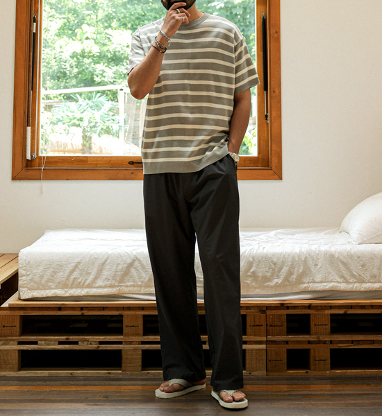 (L-5XL)<br>아바디아 セミワイドフィット バンディングパンツ