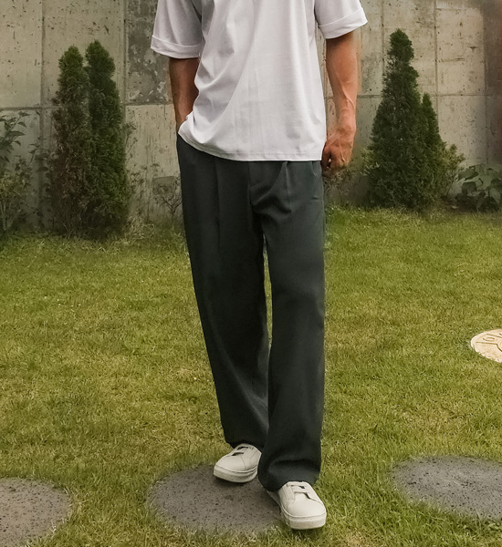 (XL-6XL)<BR>미슈키 セミワイドフィット 뒷밴딩팬츠 SET003-P