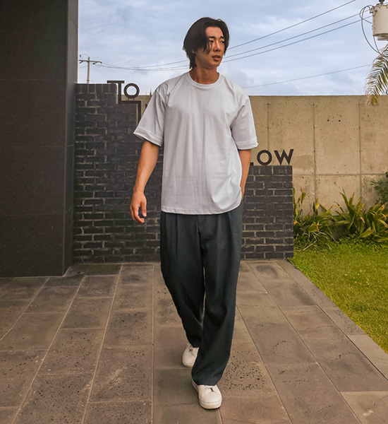 (XL-6XL)<BR>미슈키 セミワイドフィット 뒷밴딩팬츠 SET003-P