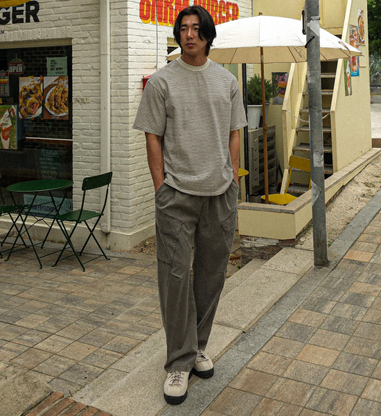 (XL-6XL)<br>카미얀 セミワイドフィット カーゴバンディングパンツ 8063
