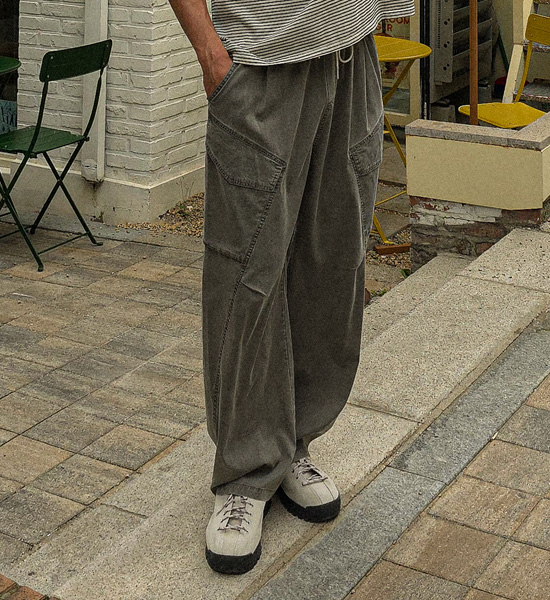 (XL-6XL)<br>카미얀 セミワイドフィット カーゴバンディングパンツ 8063