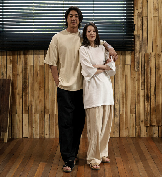 (M-4XL)<br>파슈카니 セミワイドフィット リネンバンディングパンツ