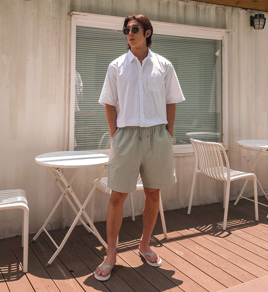 (M-6XL)<br>마르타 バンディング半ズボン<br><font color="#fb5ec9"><B>[1+1]</B></font>
