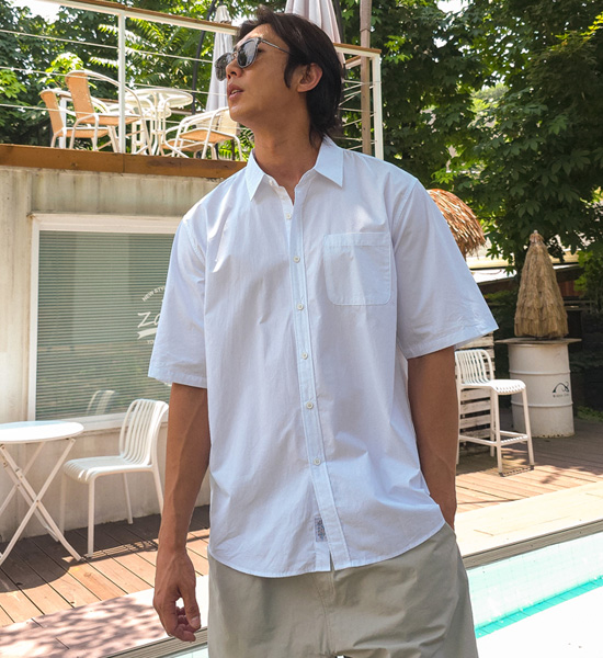 (L-6XL)<BR>모카렌 半袖シャツ