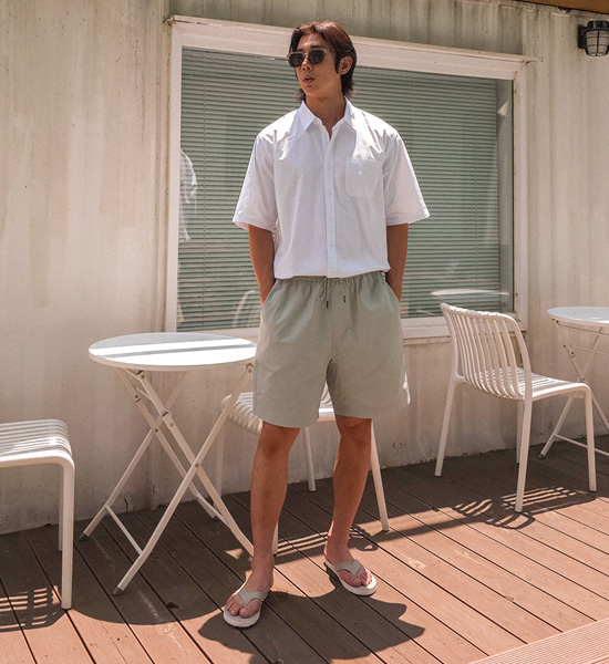 (L-6XL)<BR>모카렌 半袖シャツ