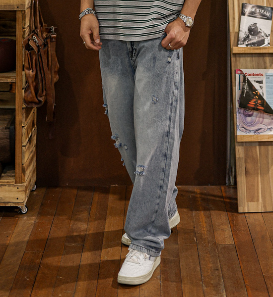 (28-40)<br>티라파타 セミワイドフィット デニムパンツ 8952
