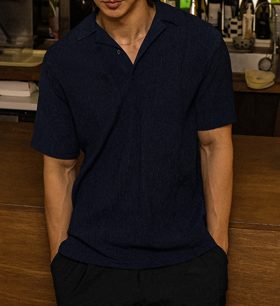 토코로아 オープンカラー 半袖シャツ