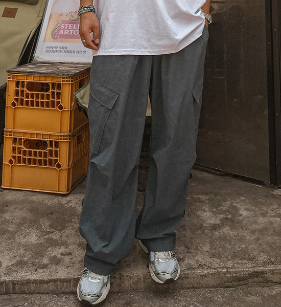 (XL-5XL)<BR>루오스토 セミワイドフィット 카고밴딩밴츠