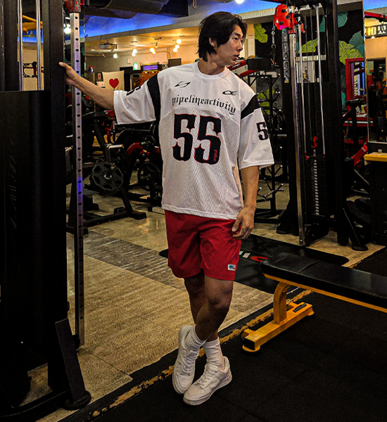 <font color="#FF0000">[Big ing EVENT 商品]</font><br>(XL-6XL)<BR>맥그로리 メッシュ 半袖のジャージ