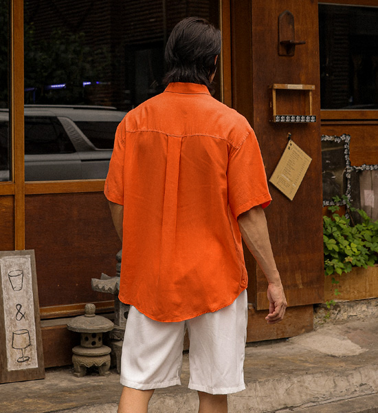 (XL-6XL)<br>모이라나 リネン半袖シャツ N015