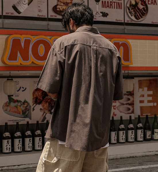 카르발라 リネン半袖シャツ