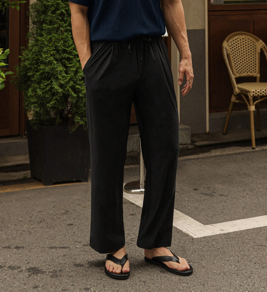 (L-6XL)<BR>티크리트 標準フィット 冷却 バンディングパンツ<br><font color="#072c81"><B>[ W.DNA ]</B></font>