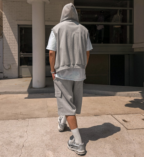 (XL-5XL)<br>포르카모 カーゴバンディングショートパンツ