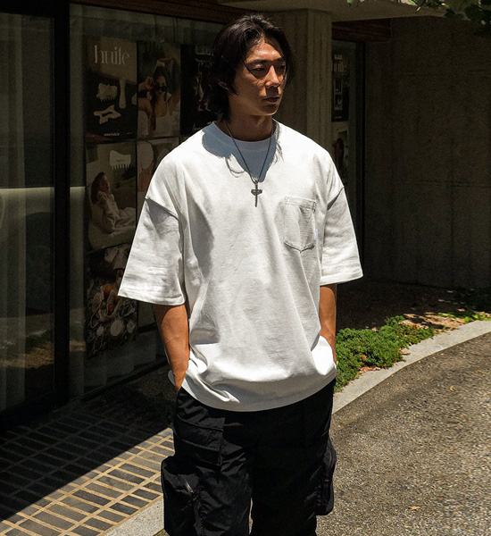 (XL-6XL)<br>에밀리오 포켓 半そでティー