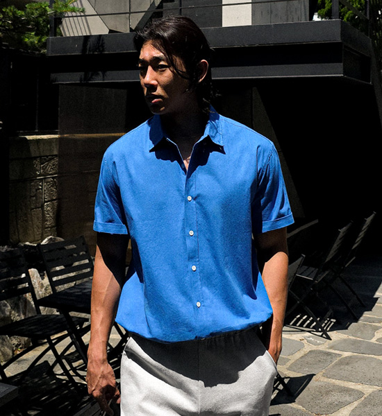 (L-4XL)<br>크리차우 半袖シャツ