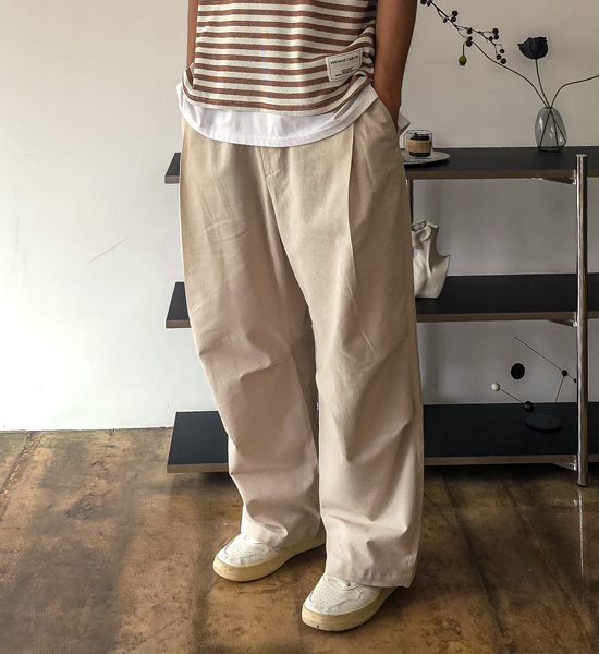 (XL-4XL)<br>보팟 セミワイドフィット バンディングパンツ