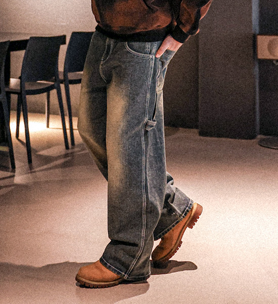 로아프 ワイドフィット デニムパンツ