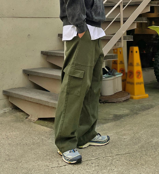(L-5XL)<BR>노들리 広範囲 カーゴバンディングパンツ 39