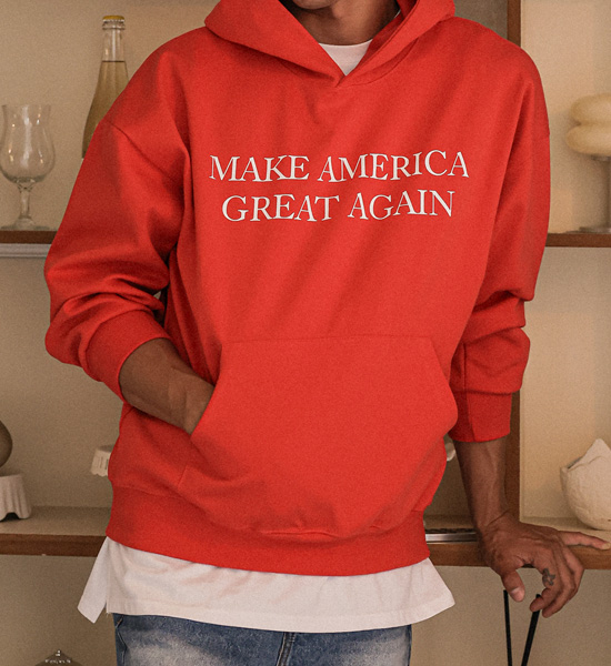 (XL-6XL)<BR>아카저 フードティーシャツ