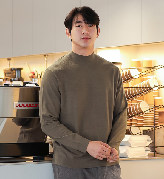 (2XL-5XL)<br>마르키 半タートルネックニット