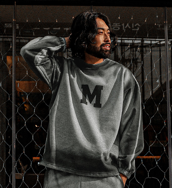 (XL-5XL)<br>호르카 起毛マンツーマンTシャツ