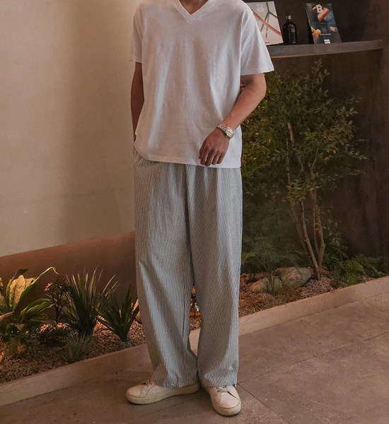 (M-5XL)<br>캐러멜 V 베이직코튼T<br><font color="#098a09"><B>長さを選択 (基本的な,ロング+8cm)</B></font>