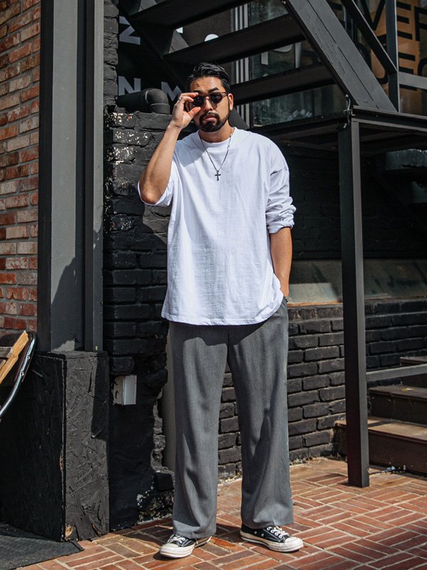 (3XL-6XL)<br>미슬로 16수 長袖Tシャツ