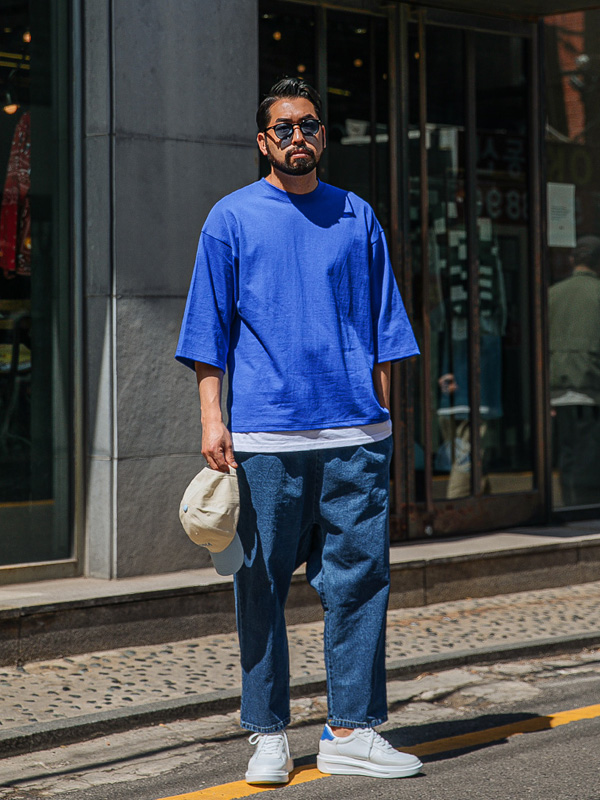 (XL-6XL)<br>럭커 レイヤード 半そでティー