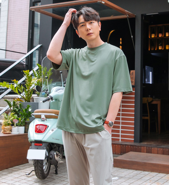 (L-6XL)<br>래브라도 半そでティー <br><font color="#098a09"><B>長さを選択 (基本的な,ロング+6cm)</B></font>