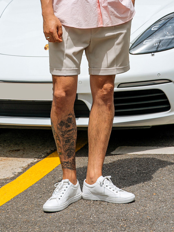 (2XL-6XL)<BR>펌스틴 バンディング半ズボン A13