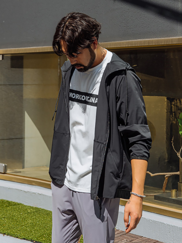 (L-5XL)<BR>셀토빈 フードジップアップ<br><font color="#072c81"><B>[ W.DNA ]</B></font>