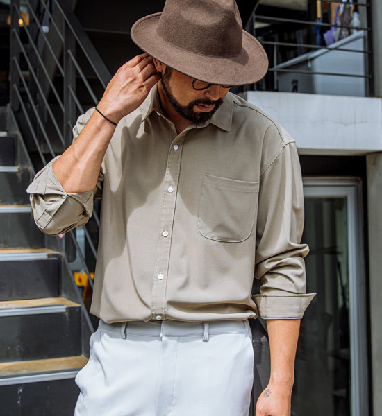 (M-6XL)<br>글리보 リンクルフリー スパンデックスシャツ<BR><B><FONT COLOR="#ff4800">[追加割引]</FONT></B>