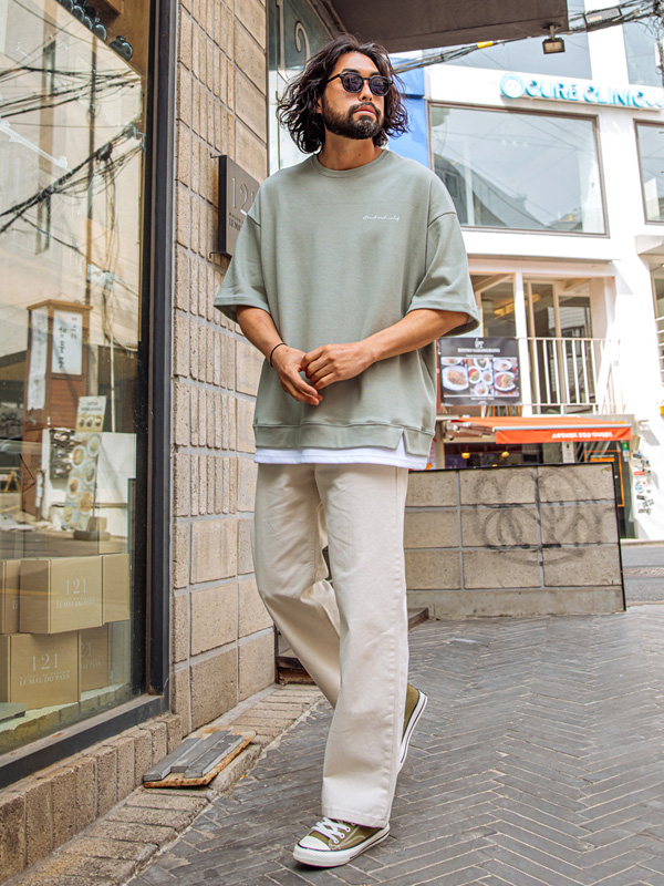 (XL-6XL)<br>푼타카 レイヤード 半そでティー