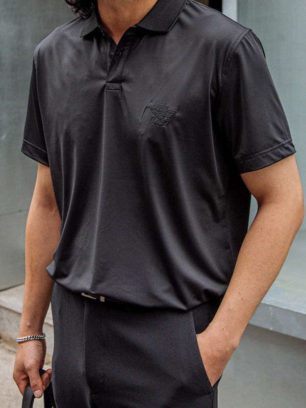 (L-6XL)<br>타크나 半袖襟Tシャツ <br><font color="#098a09"><B>長さを選択 (基本的な,ロング+6cm)</B></font>