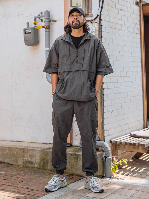 (M-6XL)<BR>나토마 カーゴバンディング 조거팬츠<br><font color=