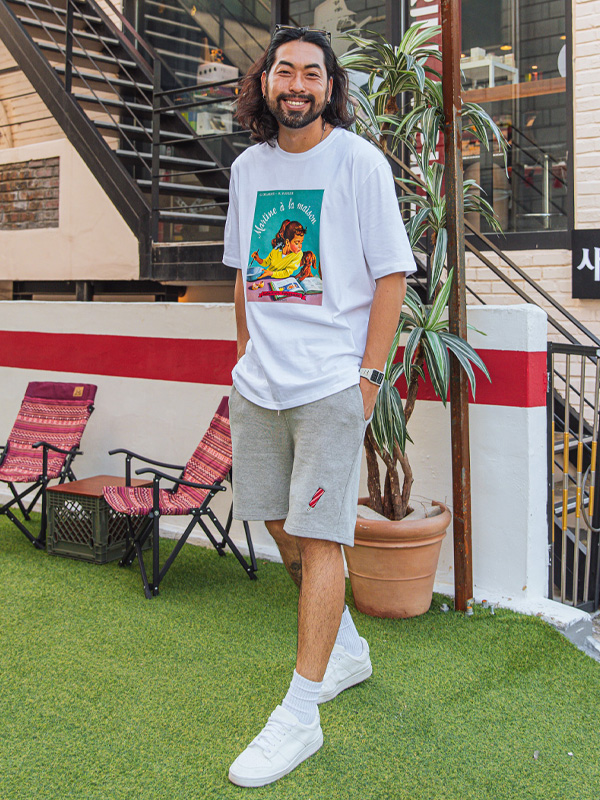 (L-6XL)<BR>러브라뷰 アイスクリーム バンディング半ズボン