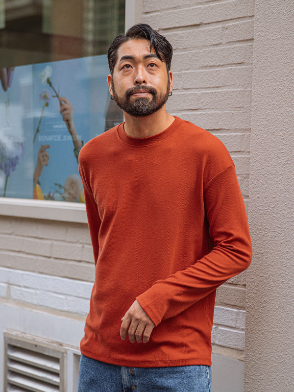 (L-5XL)<br>아르바사 ニット 長袖Tシャツ<br><font color=