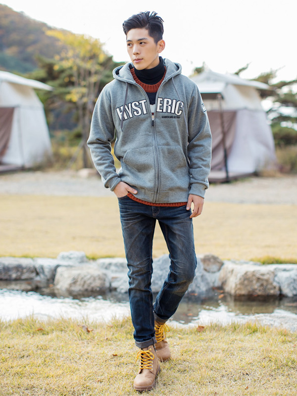 (M~4XL)<br>나이스 レイヤード 목폴라