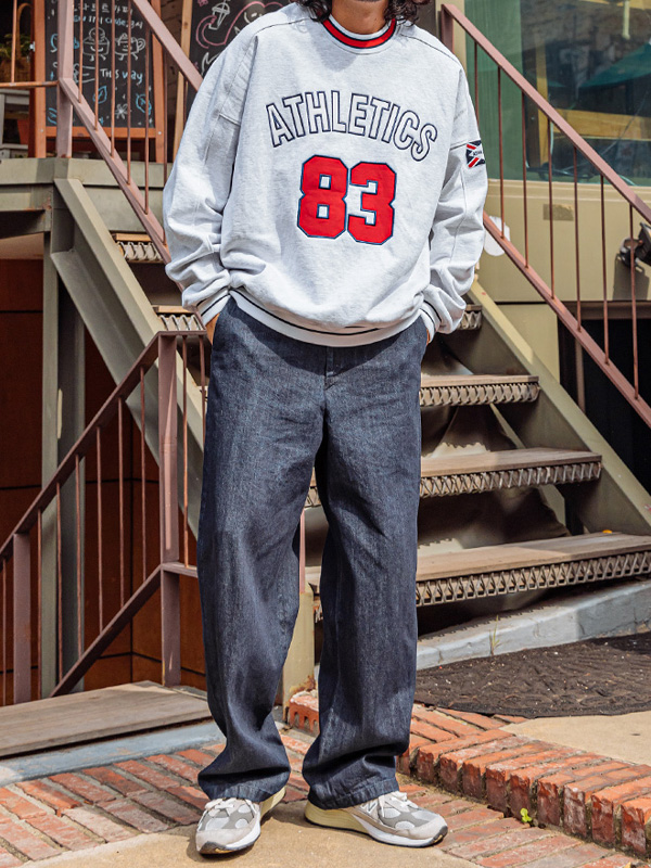 (2XL-4XL)<BR>피즈모 ノンウォッシュデニムパンツ